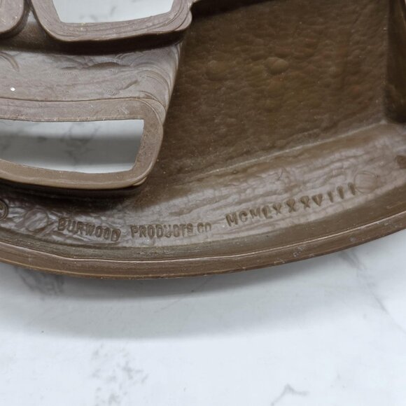 Vintage Burwood Rocking Horse Wall Decor Nursery Molded Plastic Hanging 1988 USA - Picture 4 of 8